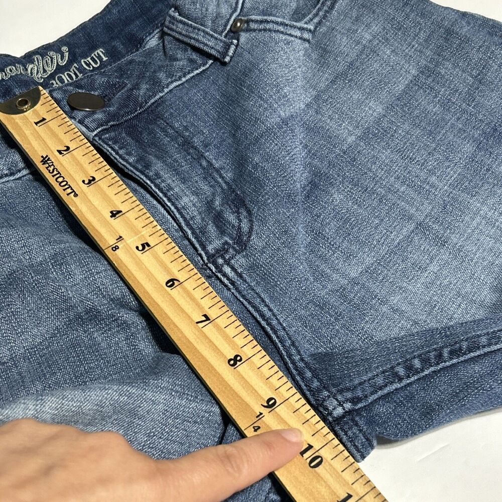 Wrangler Boot Cut Womens Jeans Medium Wash 13x30 Denim Stretch - Picture 14 of 14